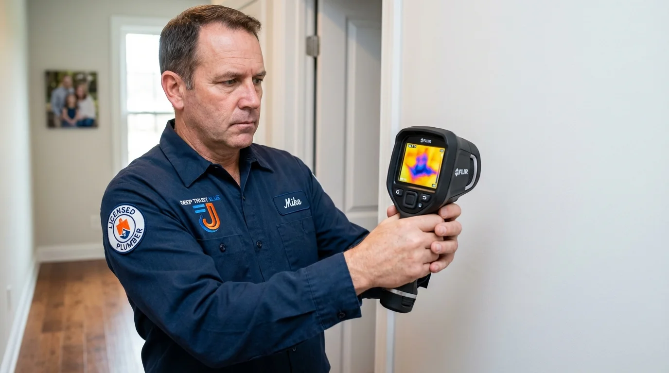Thermal imaging leak detection by Johns Plumbing LLC in Pine Bluffs
